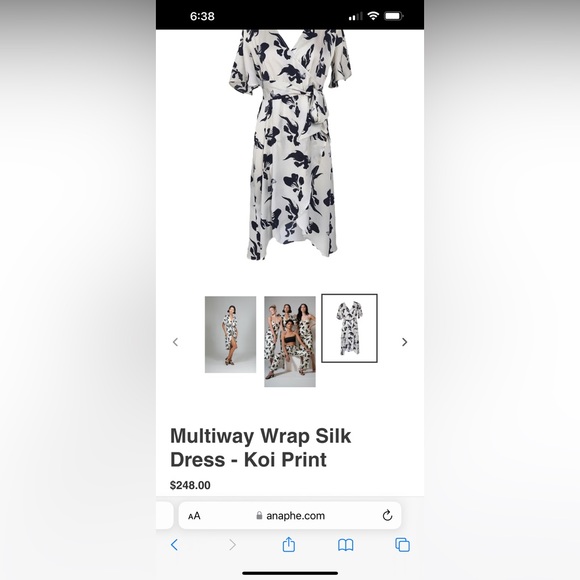 Anaphe Multiway Wrap Silk Dress XS - Picture 2 of 16